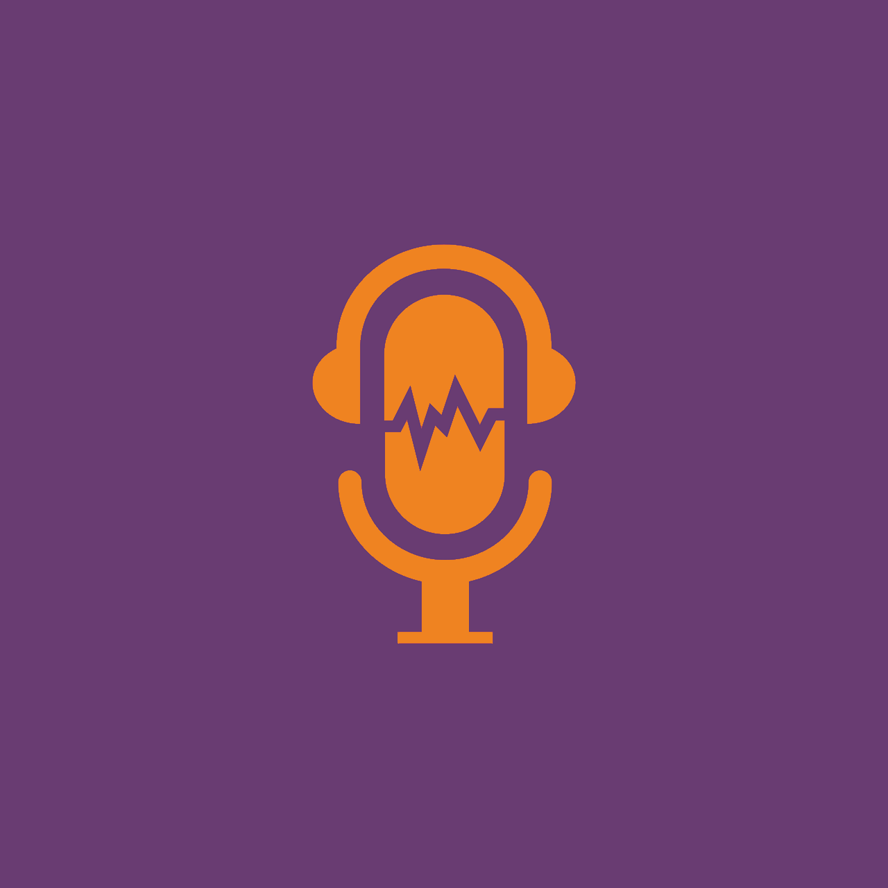 vector image of a podcast microphone