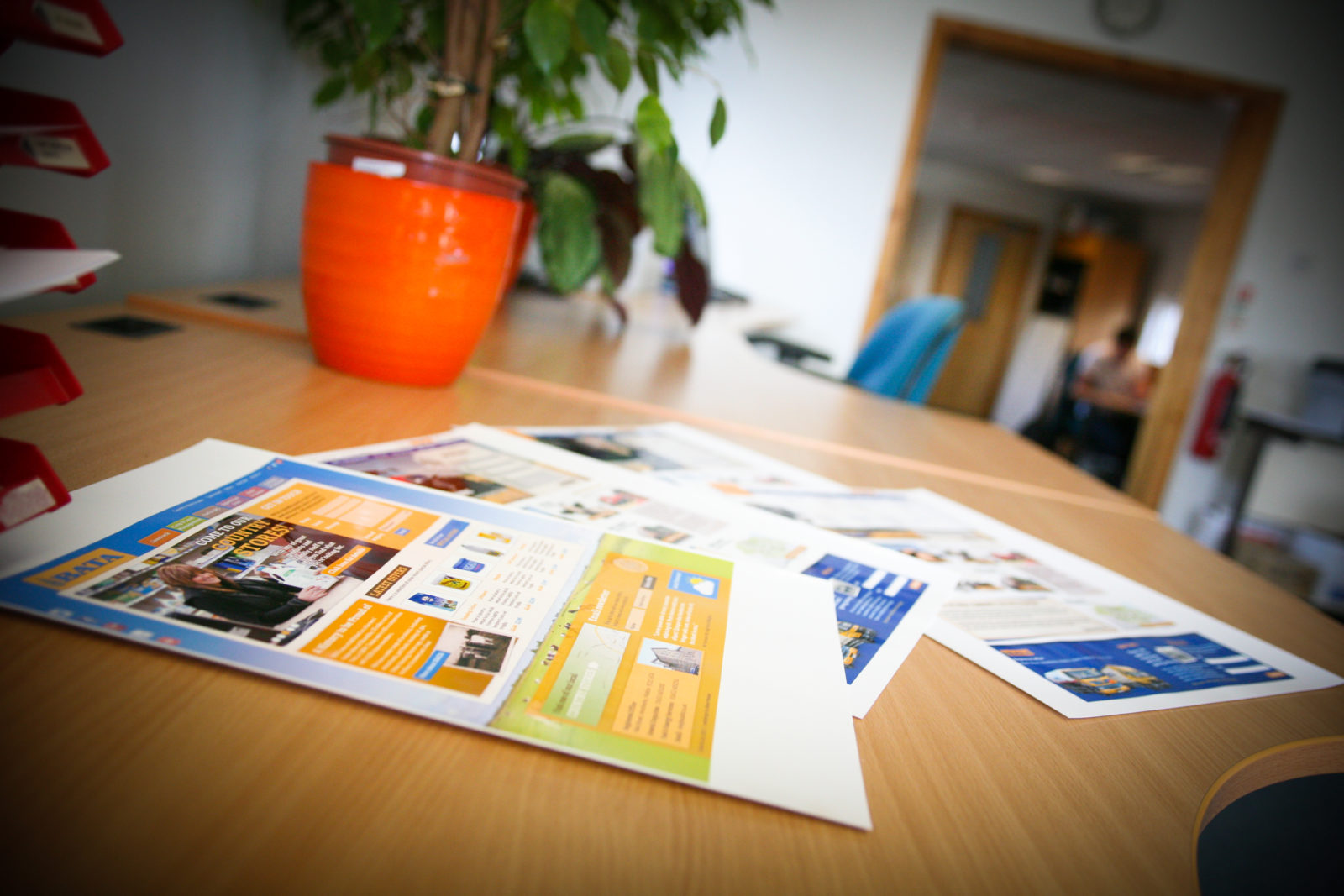 printed designs on a table