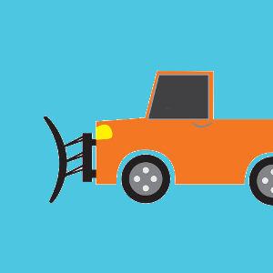 snow truck vector image