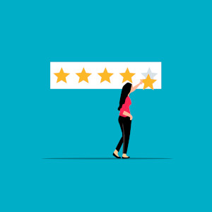 review vector image